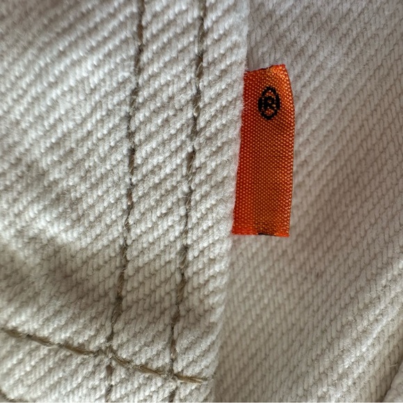 Vintage Levi's 550 Jeans Size 36x30 Orange Tab 90's USA Relaxed Fit Taper Cream - Picture 7 of 8